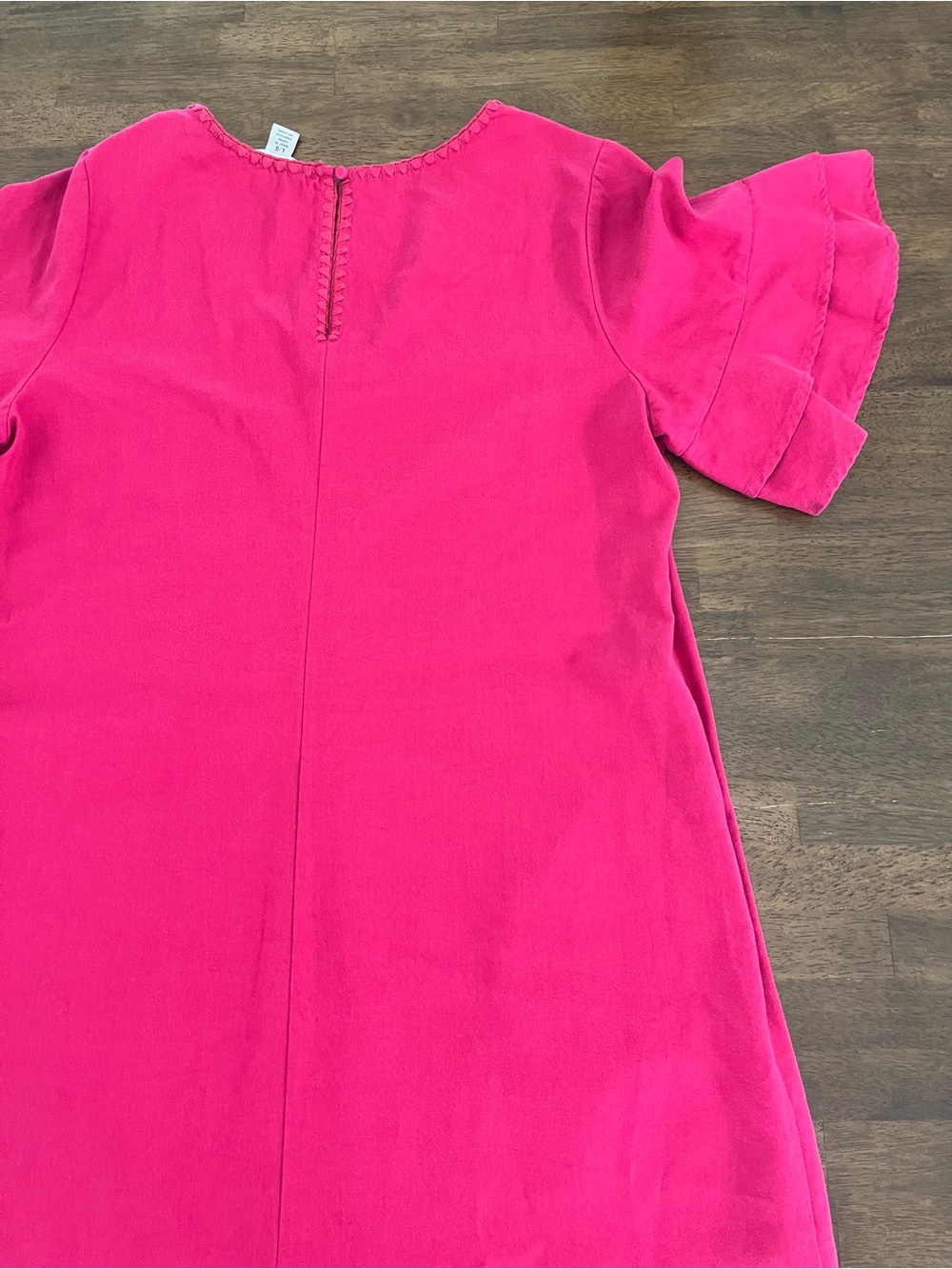 TOMMY BAHAMA WOMENS Dress LANAILETTE FLUTTER Sleeves PINK PAPAYA POCKETS Large - Picture 6 of 8